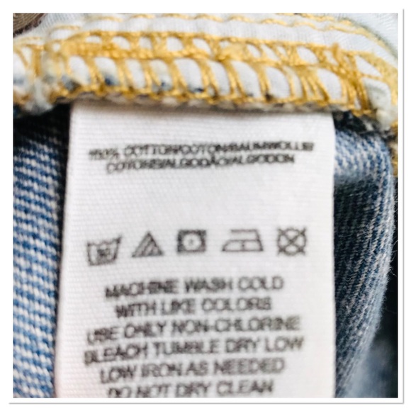 Free People Denim Shorts Crochet Hem Lightly Distressed Blue Women’s Size 26 - Picture 10 of 10